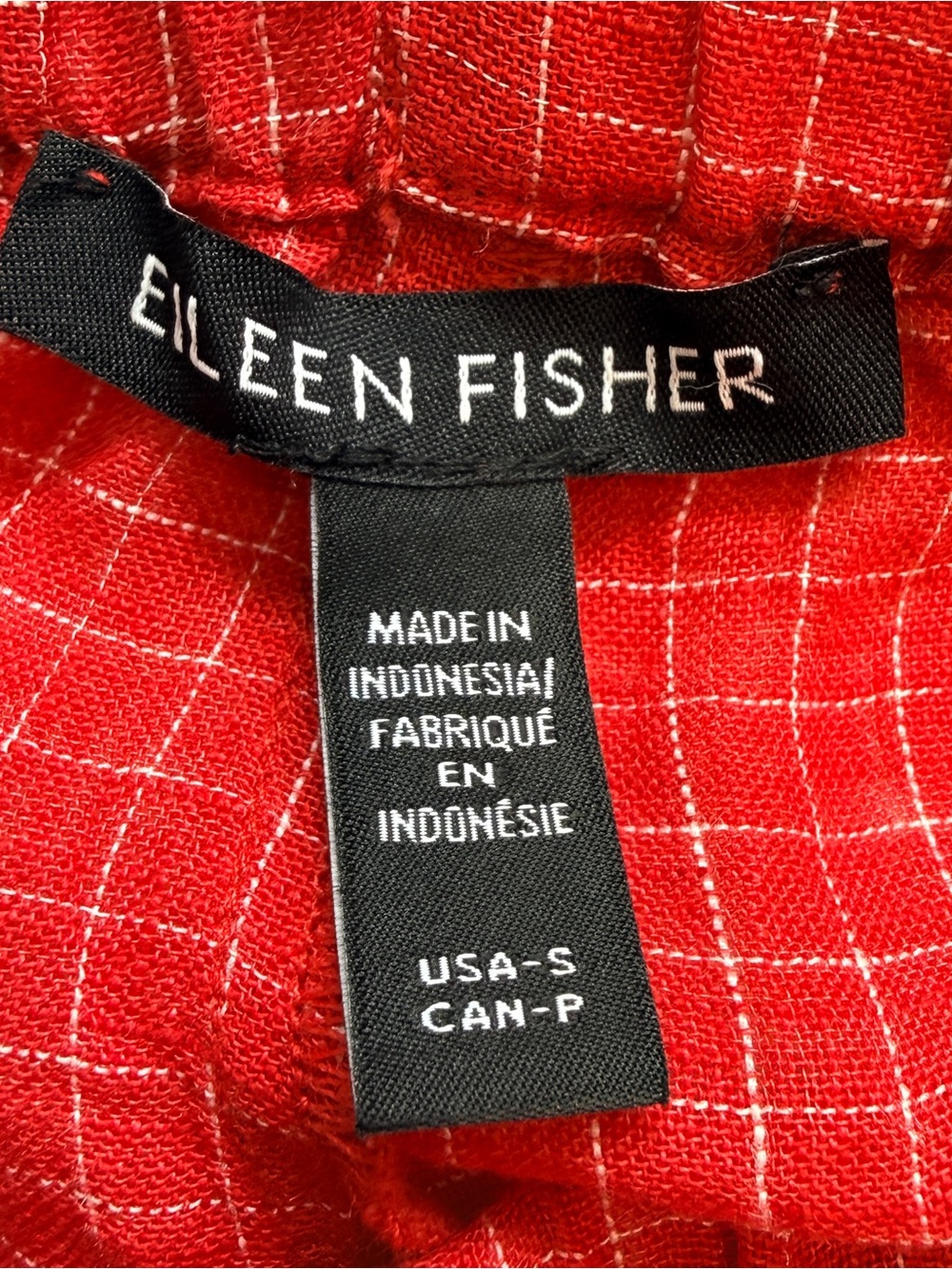 Eileen Fisher Window Pane Check Wide Leg Ankle Pants - New without tag! - Picture 9 of 10